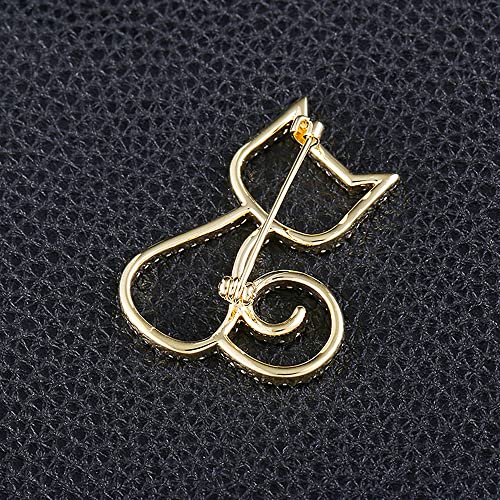 Cute Cat Brooch Pin Corsage, Shirt Dress Hat Jewelry Accessory Decor for Birthday Party Christmas Gift (Style 3)3