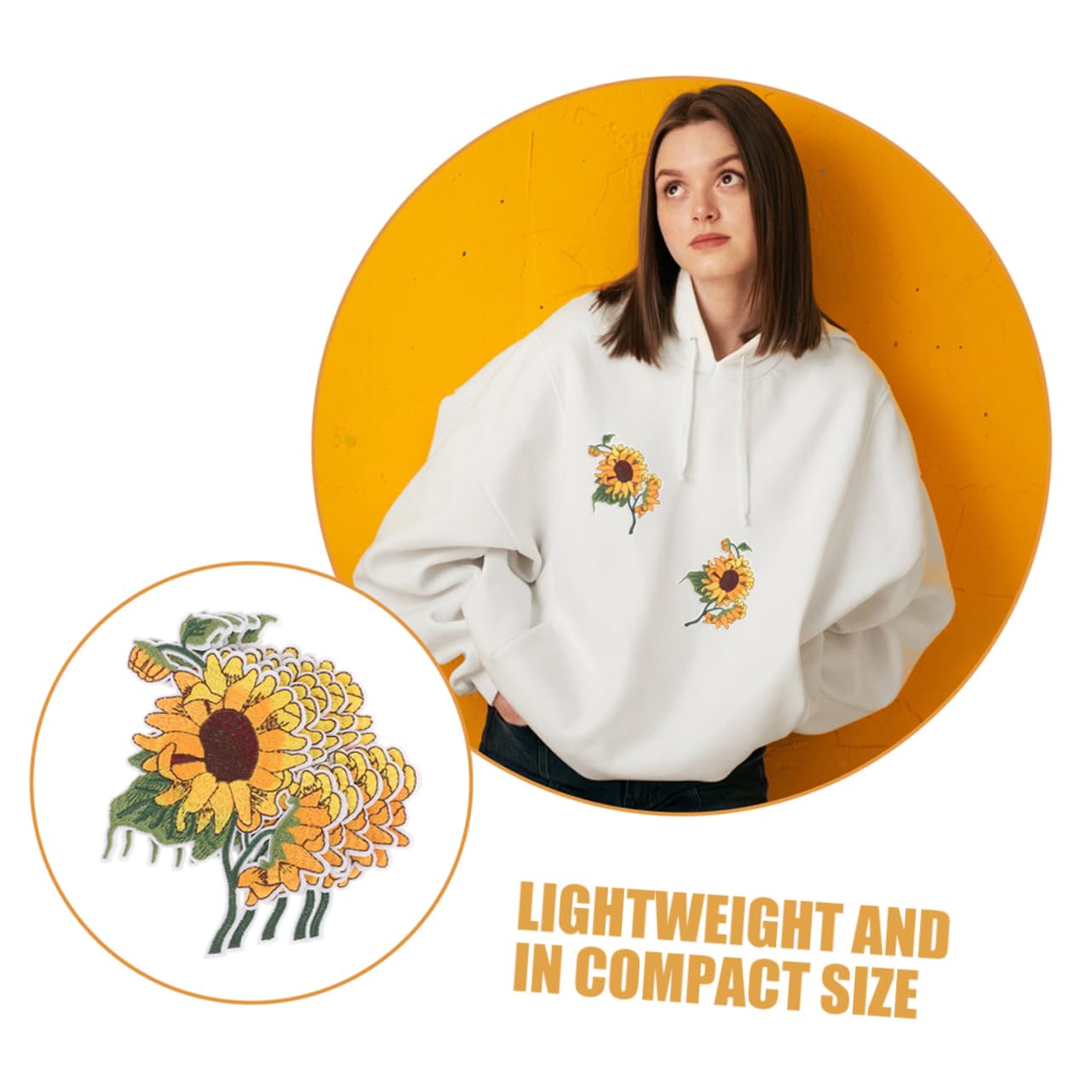 NUOBESTY 24stücke Sonnenblumen Bügelflicken Lustige Stickerei Patches Zum Aufbügeln Für Kleidung Taschen Shirts Und Mehr Hochwertige Applikationen Für Kreative Diy-projekte