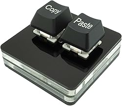 SS-Service SU2-MKCV Copy/Paste 2 Macro Keys Mechanical Keyboard with Red Axis Kopipekun Series One-Handed Handheld LED Shortcut (Black)