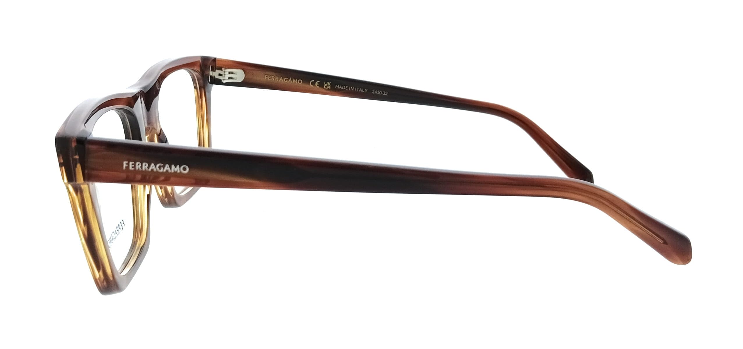 GAFAS FERRAGAMO SF3029 - C: STRIPED BROWN Rozmiar oczu: 54 Most: 21 Zdrowie i higiena osobista