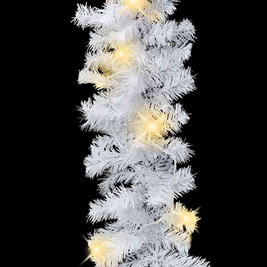 Ghirlanda natalizia con luci a LED, 5 m, bianco, 75 LED bianco caldo, 4 effetti di luce, impermeabile, per interni ed esterni, giardino, decorazione per finestre, atmosfera festiva, risparmio
