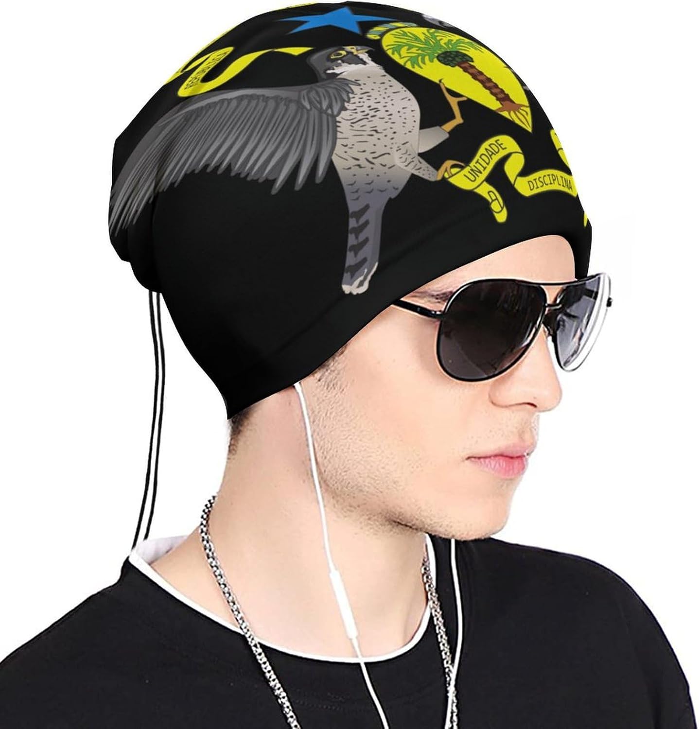 Coat of Arms of São Tomé And Príncipe Unisex Neck Gaiter Face Scarf Cover Sun Hoods for Outdoor Hiking Skiing