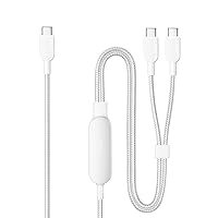Anker Cavo, 2-in-1 USB C to USB C Braide Cable 140W Max,Fast Charging for iPhone 16/16 Pro Max/15 Series,MacBook Air/Pro,and More(1,8m)