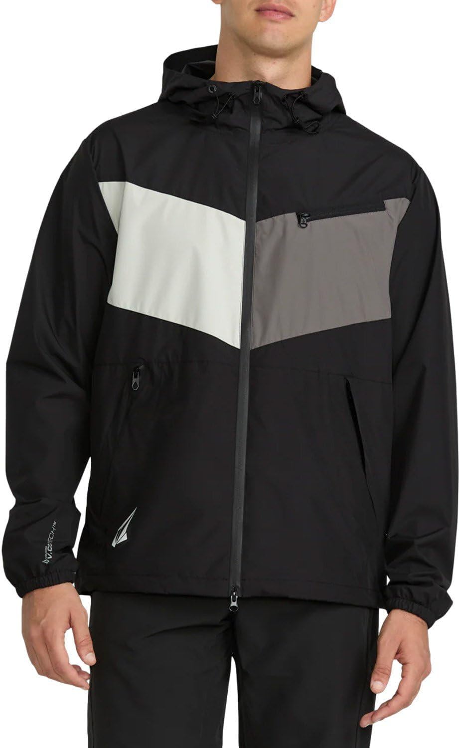 Volcom Men's Prysm­er 10k Mtb Windbreaker Jacket – Waterproof Hooded