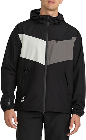 Volcom Mens Prysmer 10k Mtb Windbreaker Jacket Waterproof Hooded