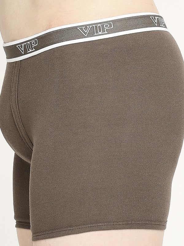 Image of VIP Advanta 100% Ribbed Cotton Fabric Trunk Combo Set for Mens with Covered Elastic Waistband