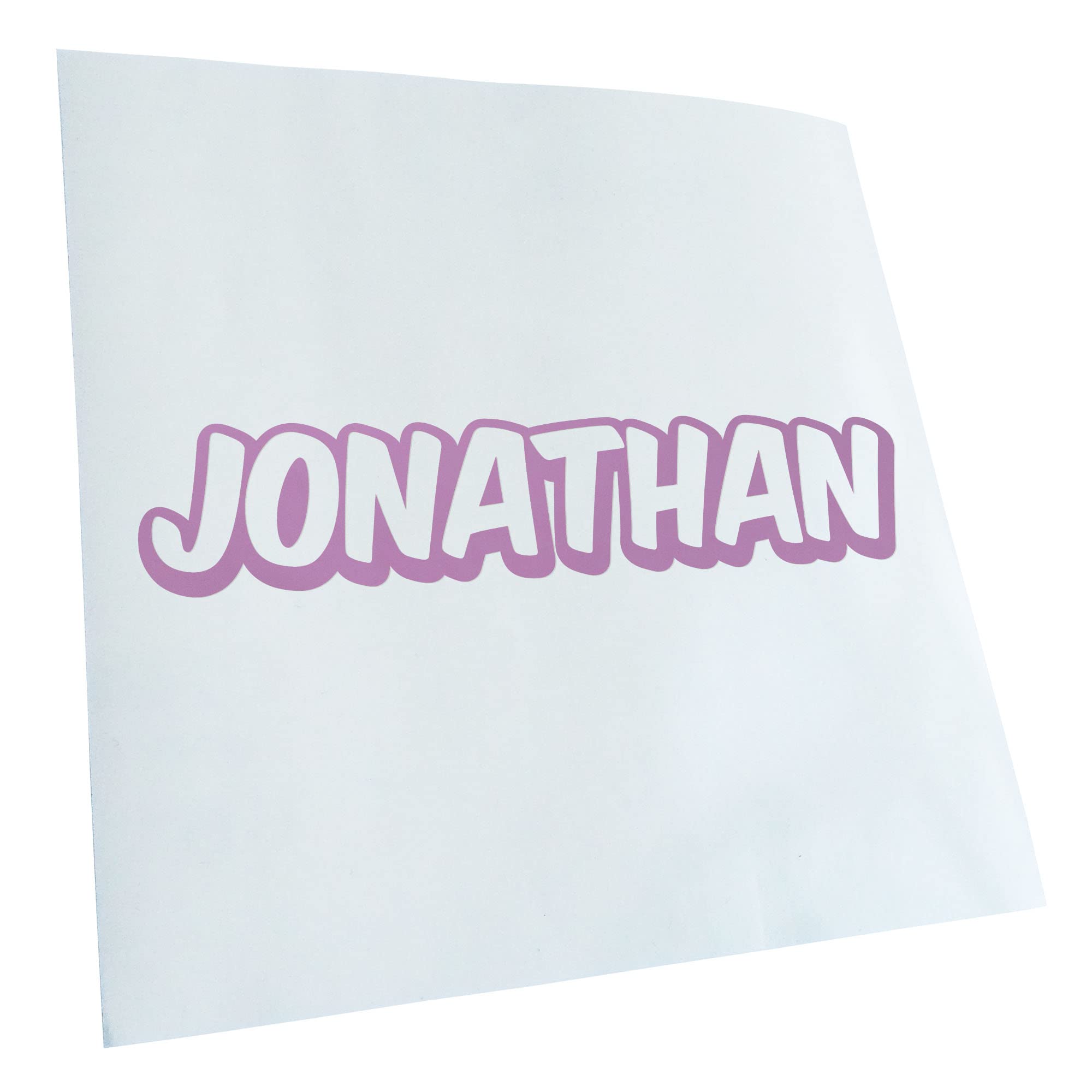 Kiwistar Jonathan First Name Boys Sticker 25 Colours Neon Matt
