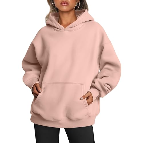 Trendy Queen Womens Oversized Hoodies Fleece Sweatshirts Long Sleeve Sweaters Pullover Fall Outfits Winter Clothes