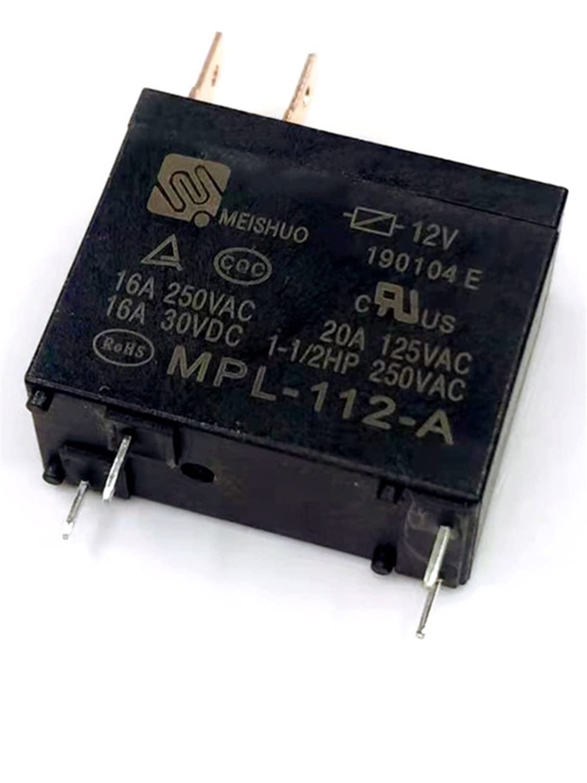 AQHYEBNSR 2 PCS MPL-112-A 12V Relay 4 Pins