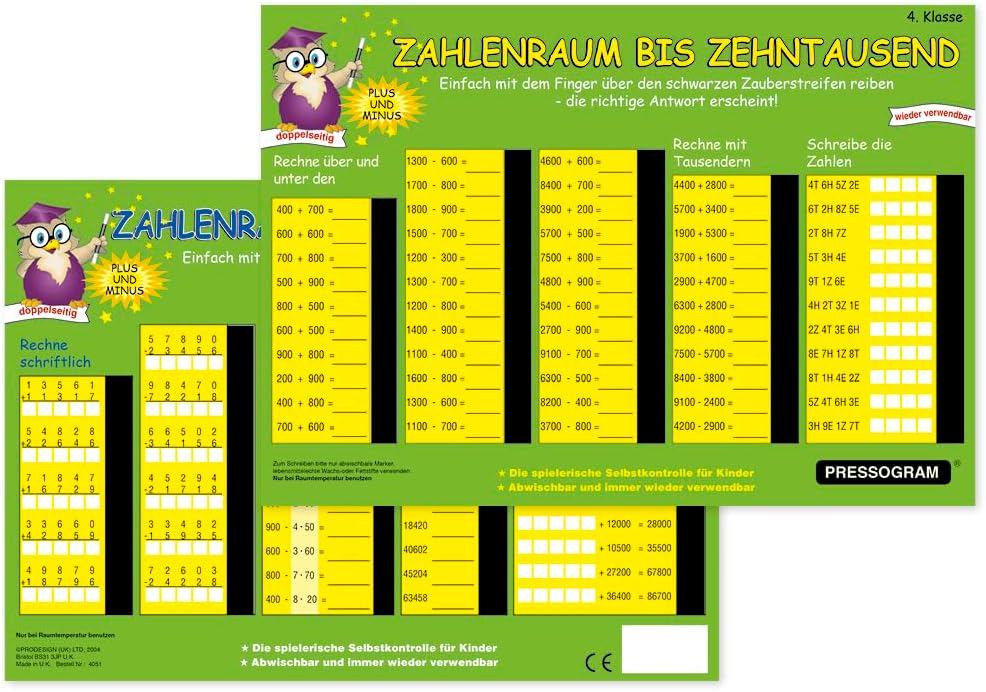 TimeTEX - Magic Board "Mathematics" - Calculate up to 20 | Calculation Board with Self-Control for Playful Learning of Addition and Subtraction | Contents: Calculate up to 20