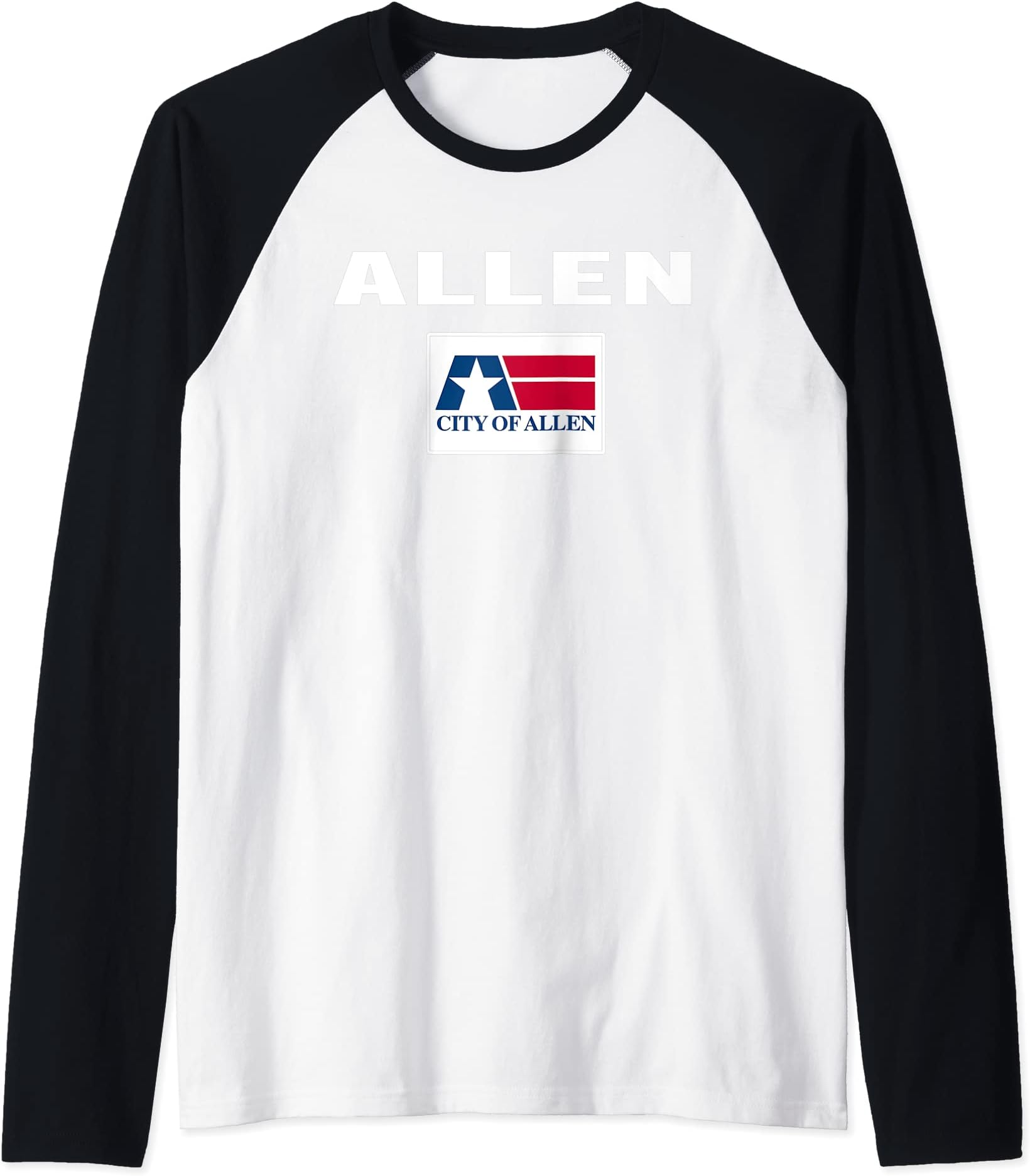 Allen Flag National pride Gift souvenir Raglan Baseball Tee