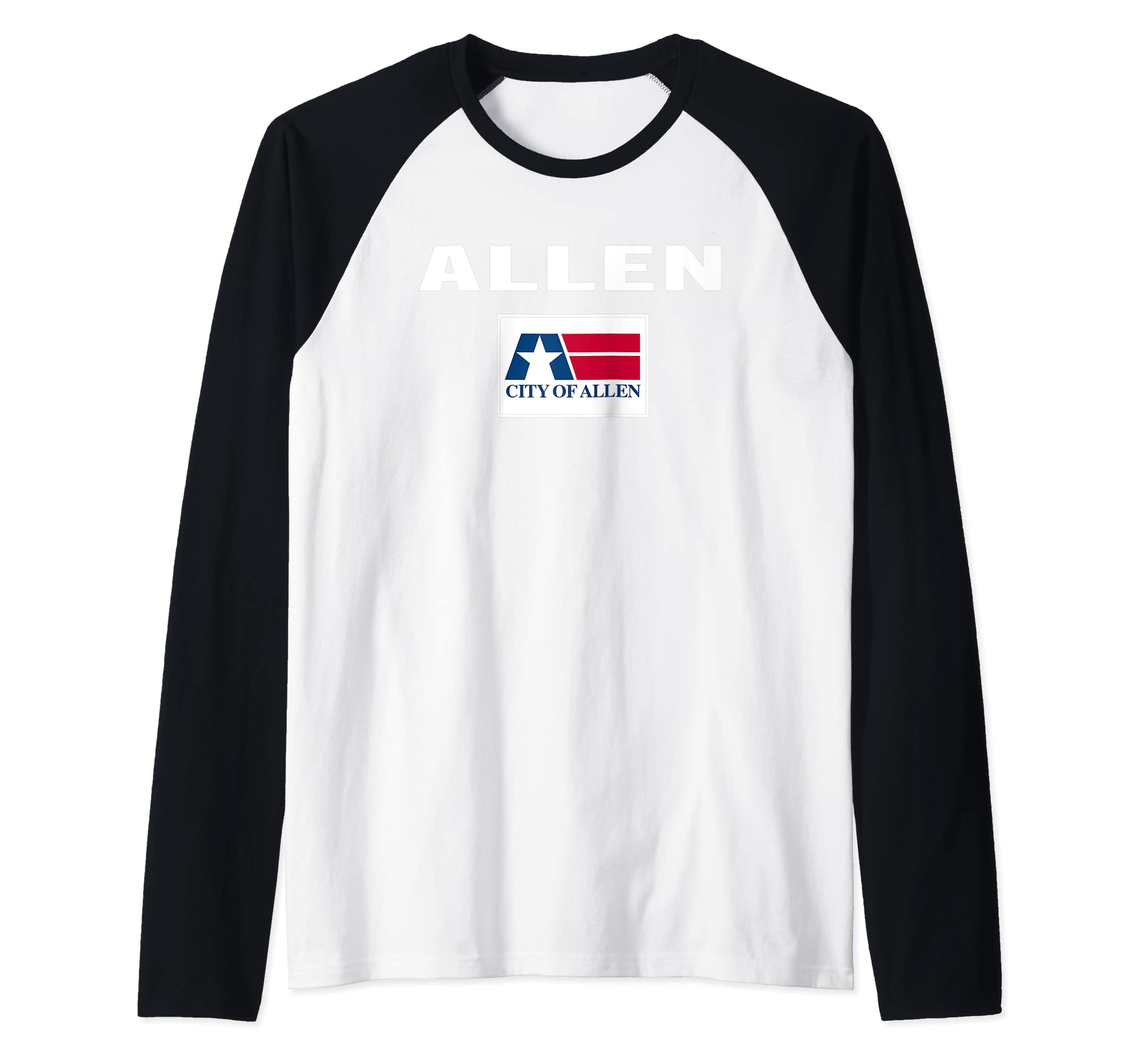 Allen Flag National pride Gift souvenir Raglan Baseball Tee