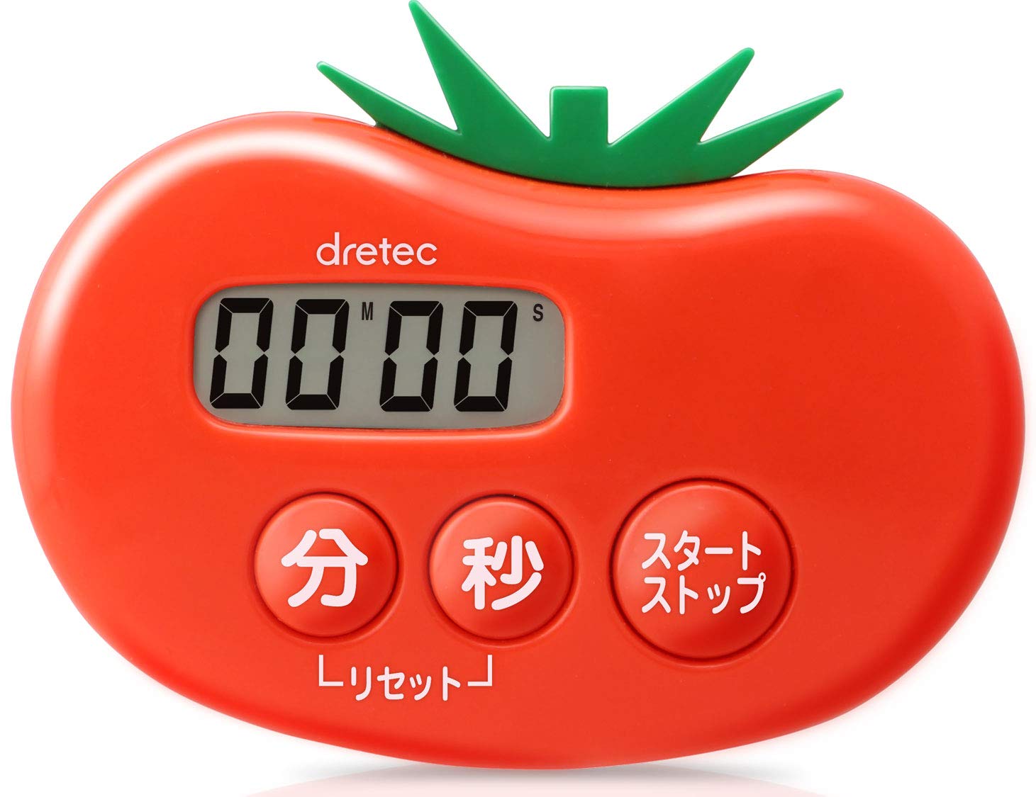 Amazon｜ドリテック とまとタイマー レッド T-535RD｜キッチンタイマー