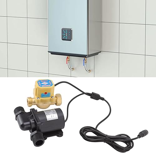 Miniatura 6 de Bombas de agua eléctricas, bomba solar de refuerzo de presión de agua caliente, adaptadores de manguera de jardín para refuerzo de transferencia,