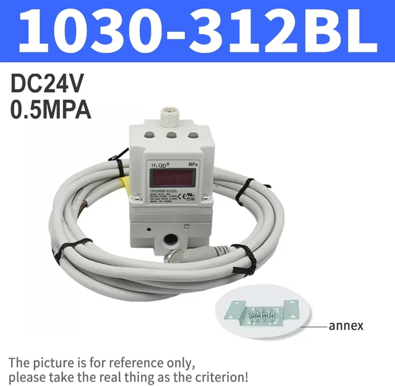 Pneumatic Regulator Electronic ITV1030-312L ITV1030-312CL ITV1030-312BL ITV1050 ITV2030 ITV2050 ITV3030 ITV3050 Vacuum Regulator(Color:ITV1030-312BL)