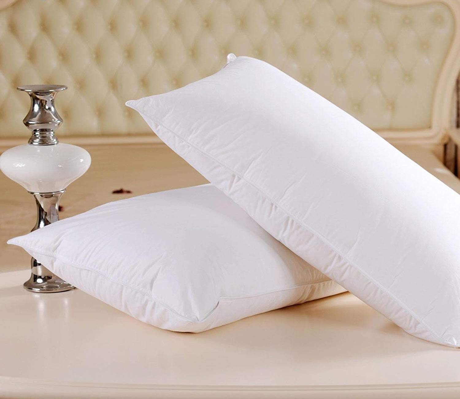 Kuber Industries Luxurious 2 Piece Microfibre Pillow Filler - 17"x27", White - CTKTC022191 (B07XTKGTHF) Amazon Price History, Amazon Price Tracker