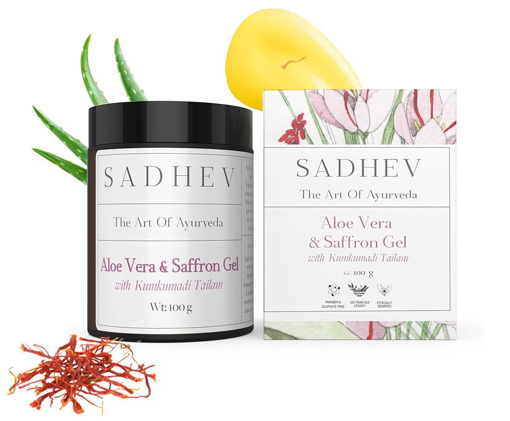 Sadhev-Aloe Vera Gel with Saffron and Kumkumadi Thailam