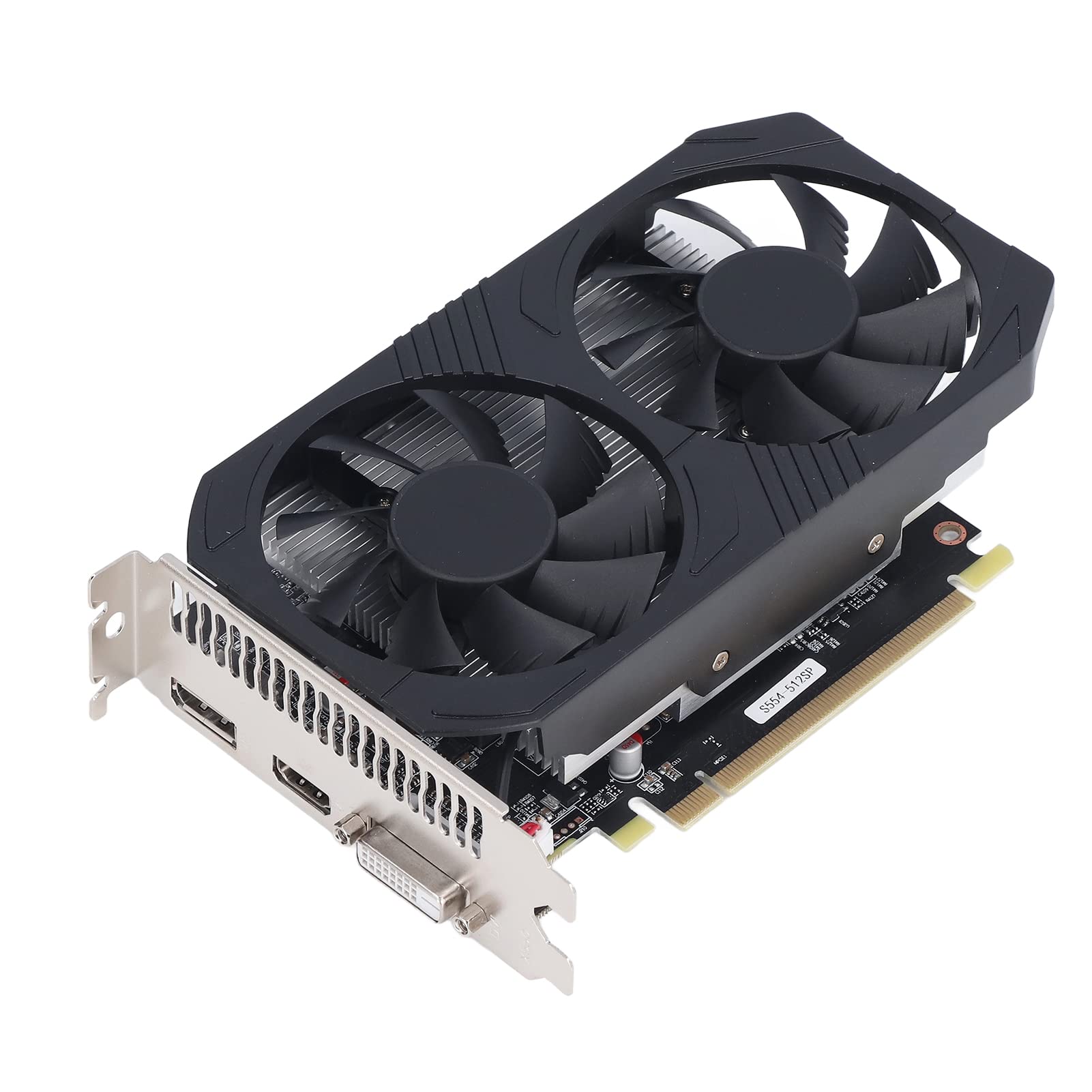 Septpenta Scheda Grafica, Scheda Grafica con Memoria Video Rx550 4GB Gddr5 (128Bit), Clear Display, Design a Doppia Ventola, Interfaccia PCI Express 3.0, Scheda Grafica per Computer da Gioco
