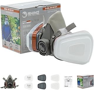 Rhino Gesichtsabdeckung für Malerei, Staub, Partikel, Chemikalien, Maschinenpolierung, organische Dämpfe, Pollen und Chemi...