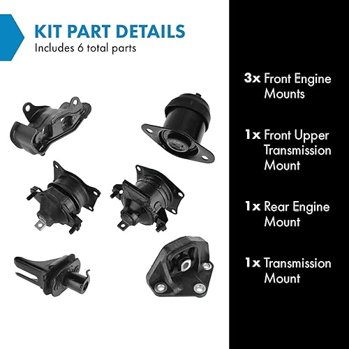 Vista 208 de TRQ Juego de montaje de motor compatible con Ford Bronco 1989-1992 F-150 F-250 F-350 1985-1997 Ranger 1994-1997 Mazda B2300