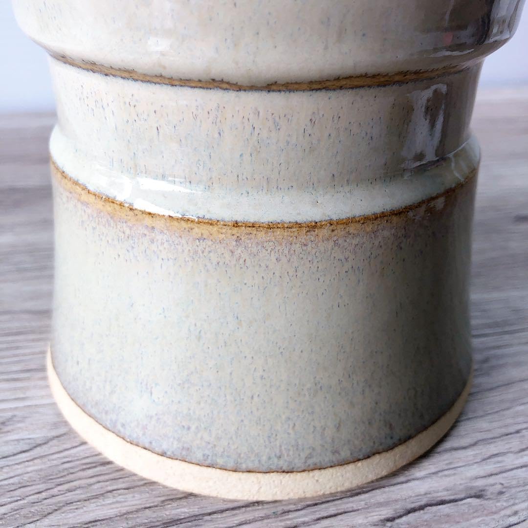 Amazon.co.jp: 赤膚焼 奈良絵 杵形 水指 水差し 茶器 茶道具 陶器