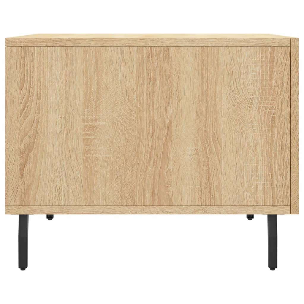 Homgoday Tavolino da caffè in rovere Sonoma, 50 x 50 x 40 cm, in legno ingegnerizzato, tavolino da tè per soggiorno, sala d'accoglienza degli ospiti, camera da letto e ufficio, tipo 7