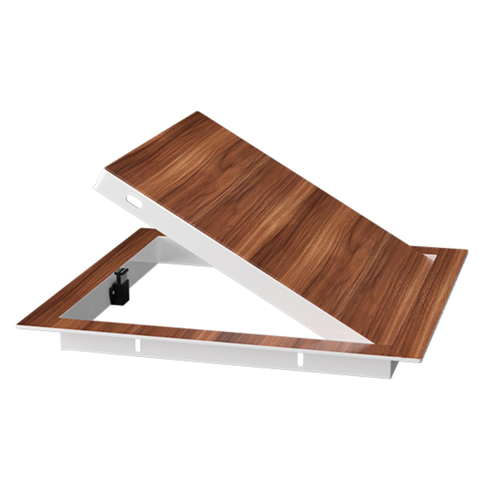 EasyDesign - Porta di accesso quadrata con venature del legno per cartongesso, 36 x 36 cm, piastra di ispezione per impianti idraulici e manutenzione delle attrezzature, 36 x 36 cm
