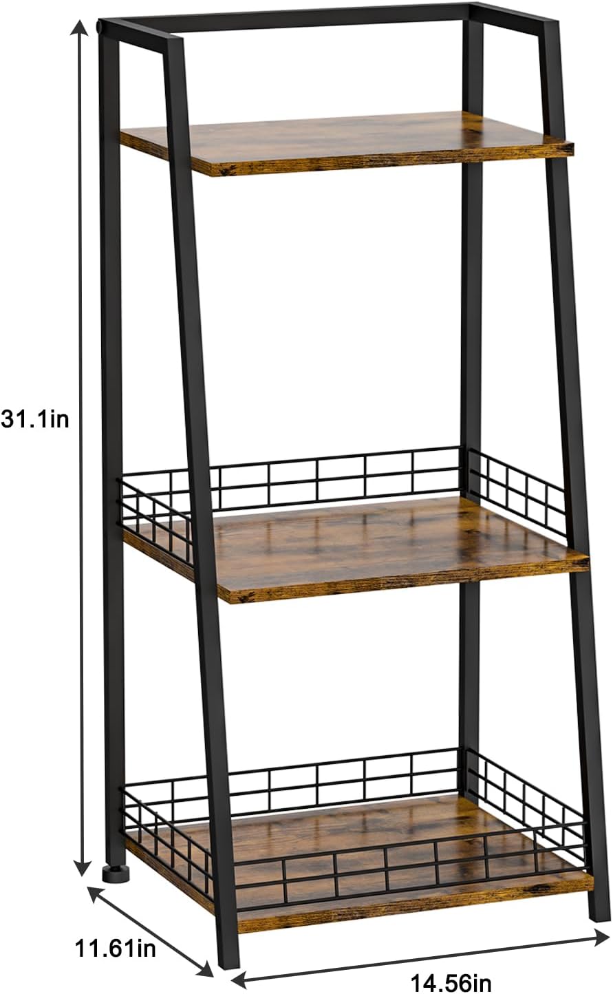 3-Tier Bathroom Shees with Canvas Der, Floor Bathroom