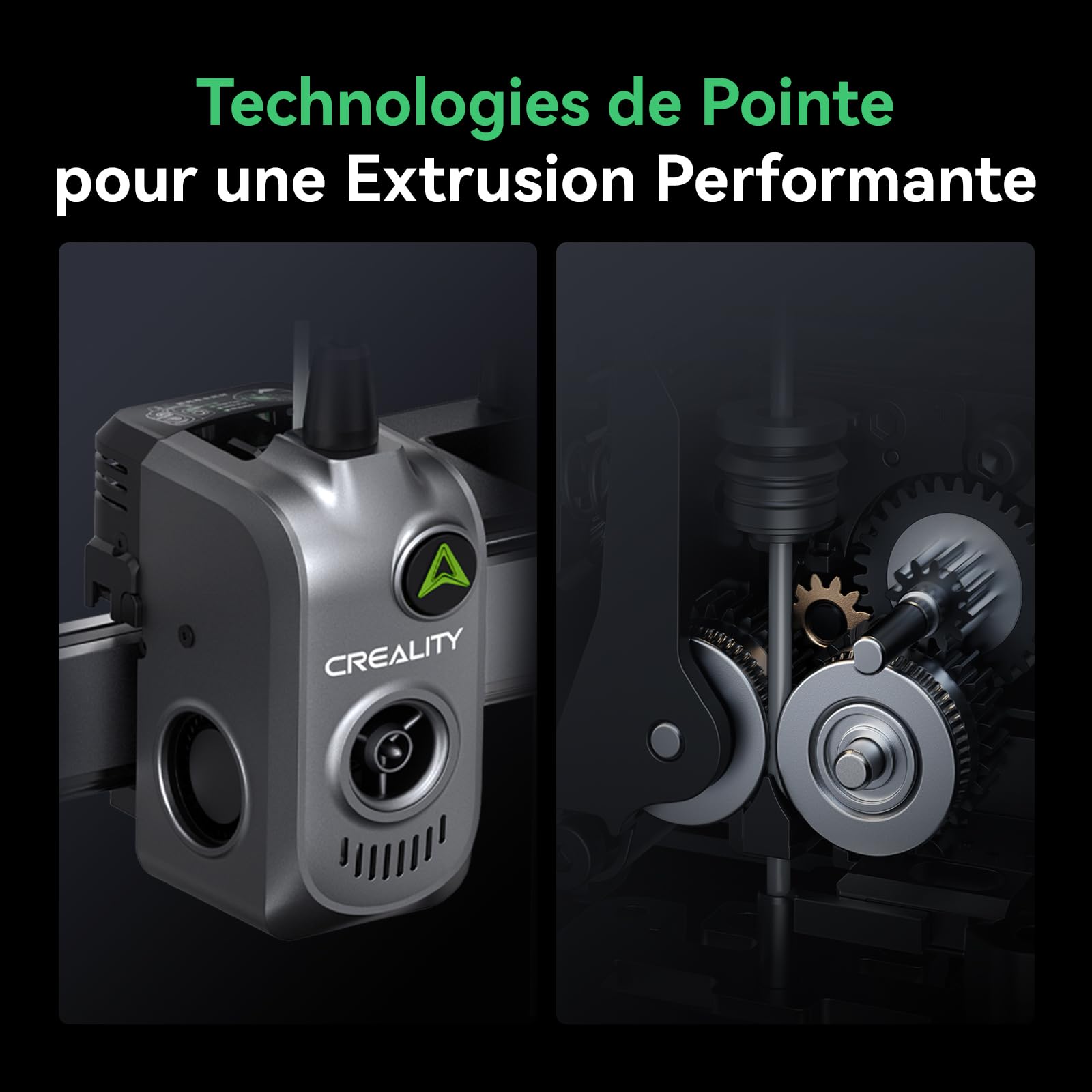 Creality Hi Combo (A) Imprimante 3D, CFS Multicolore Impression, Mise à Niveau Automatique, Haute Vitesse 500mm/s, Lecture Automatique du Filament, 95% Pré-Assemblée, Construction 260x260x300mm