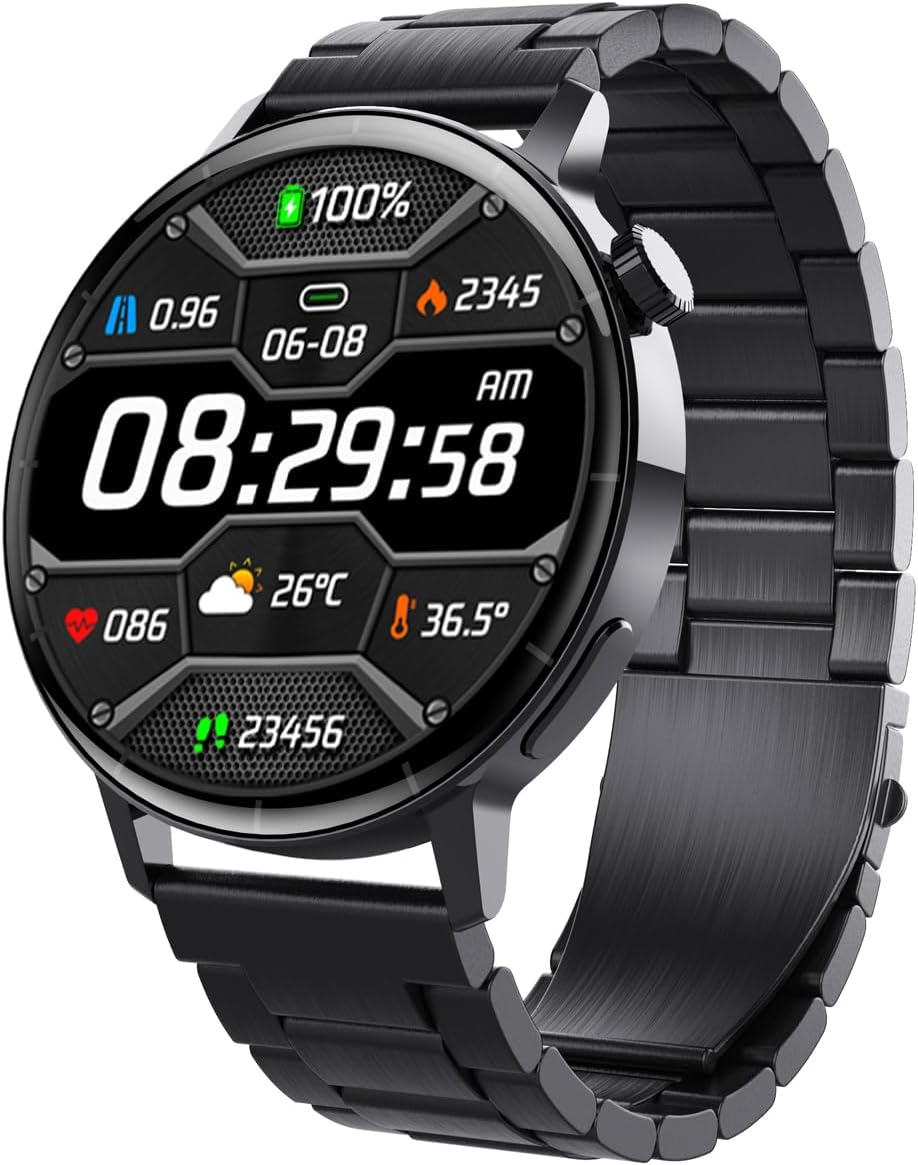 MIUXESmart Bracelet, for Men Women Fitness Tracker with Blood Pressure Blood Oxygen Heart Rate Mornitor,Large
