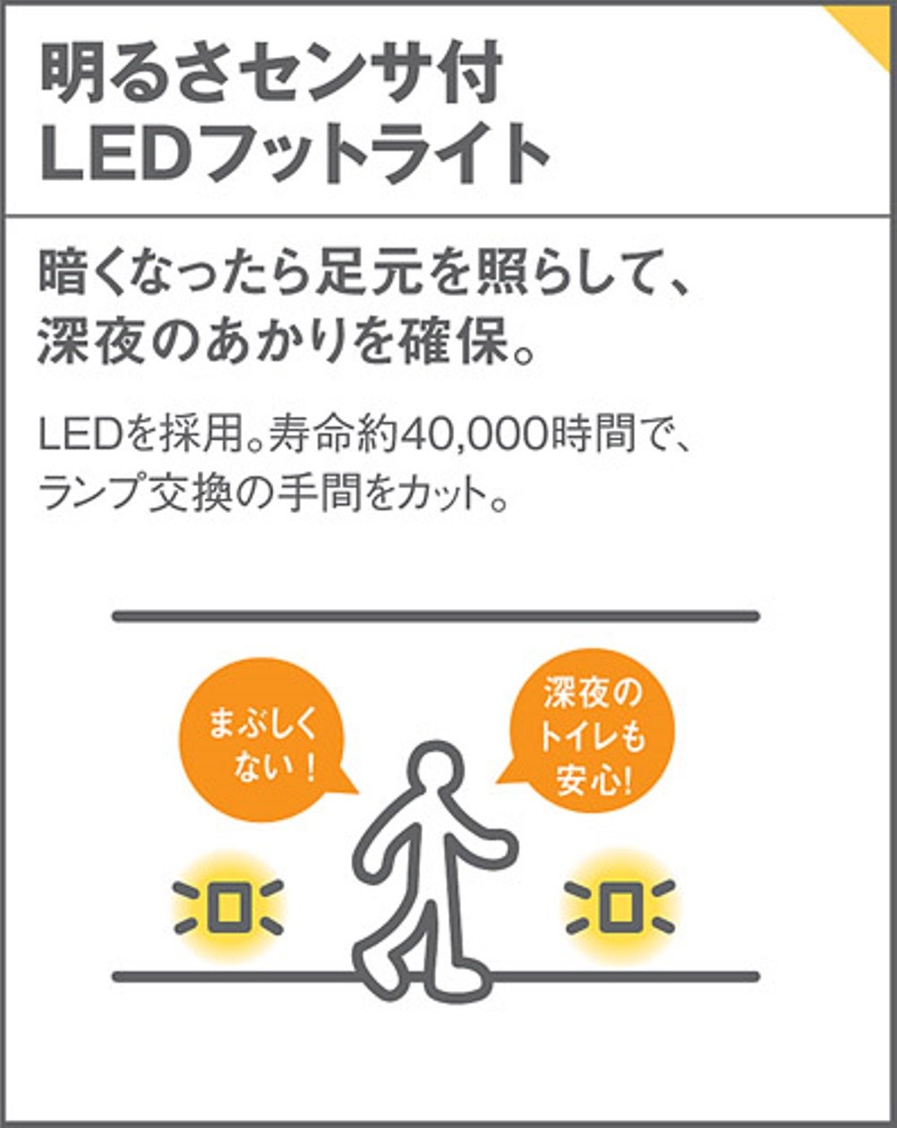 Amazon.co.jp: パナソニック (Panasonic) LEDフットライト 電球色