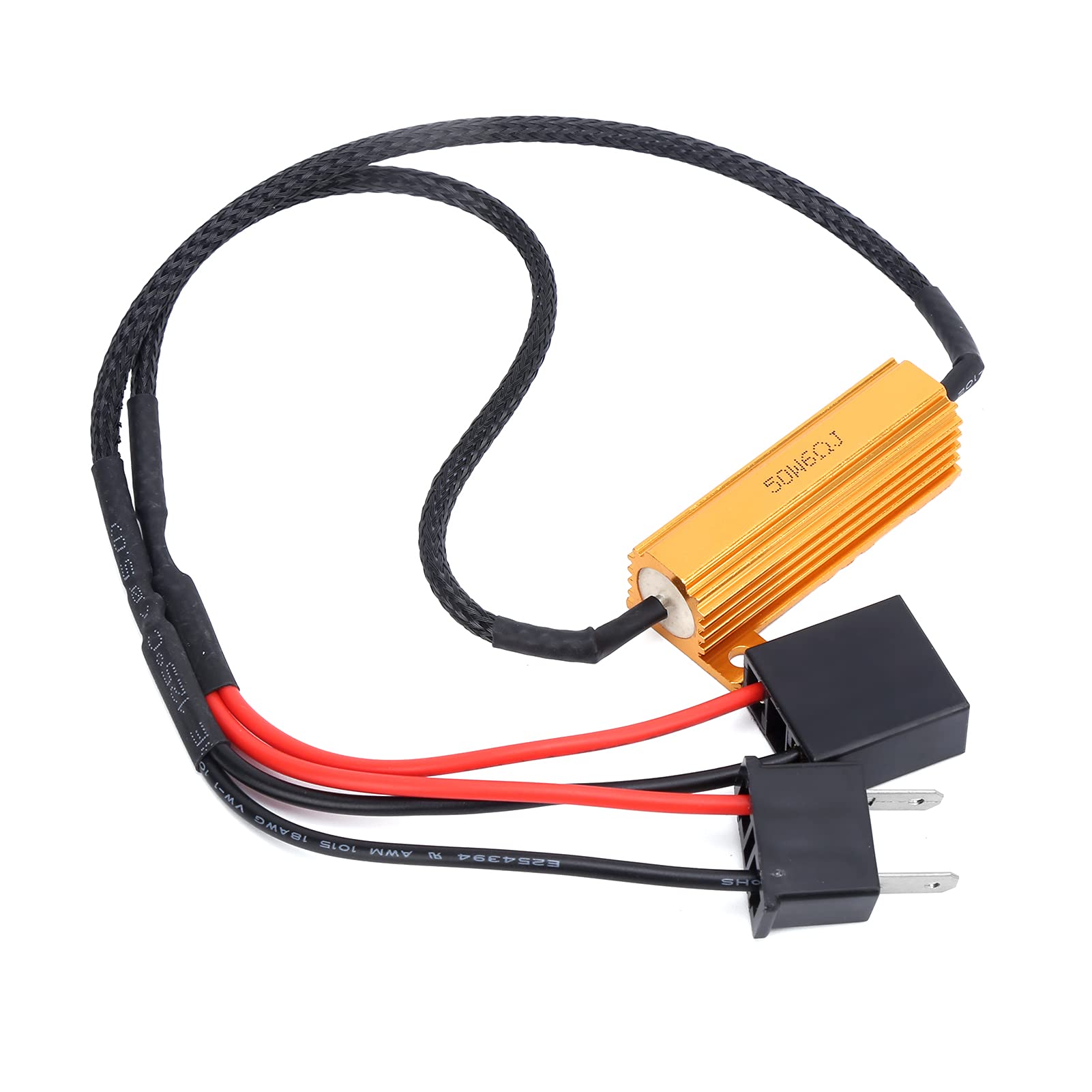 Dekoder LED, 2x Dekoder LED H7 50W 6ohm Rezystor Obciążenia Flash Error Canceller dla Kierunkowskazów Samochodowych