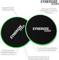 Vista 3 de Synergee Deslizadores de zona central. Uso de doble cara en alfombras o suelos de madera dura. Equipo de ejercicio abdominal