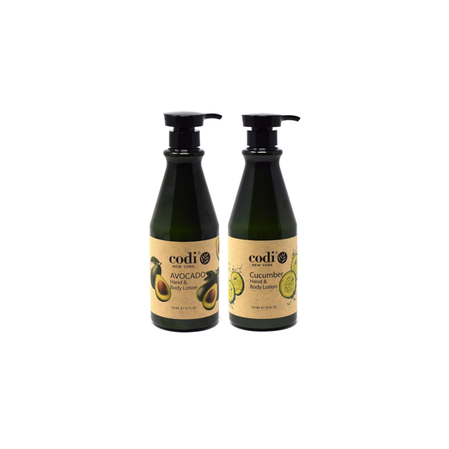 CodiNCodi Hand & Body Lotion – Avocado & Cucumber 750 ml (25 Fl Oz, 1 each) – Professional Size Moisturizer with Natural Extracts – Hydrating, Non-Greasy Formula for All Skin Types
