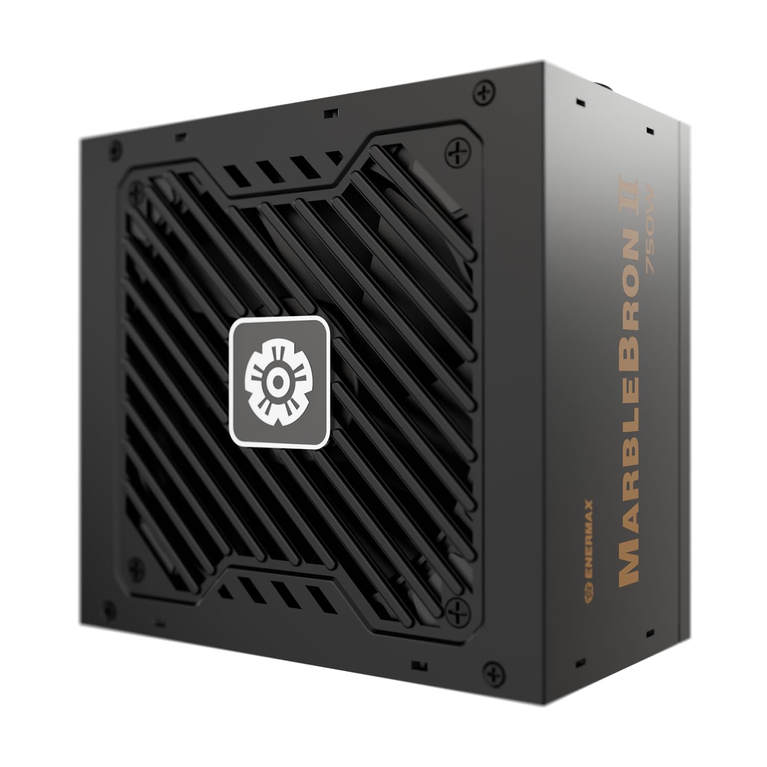 ENERMAX MARBLEBRON II - Fuente de alimentación Modular para Juegos (750 W, 3.1 ATX, PCIe 5.1, Cable de Manga indiv), Color Bronce 80 Plus, Ventilador FDB silencioso de 12 cm, CC a CC con Condensador