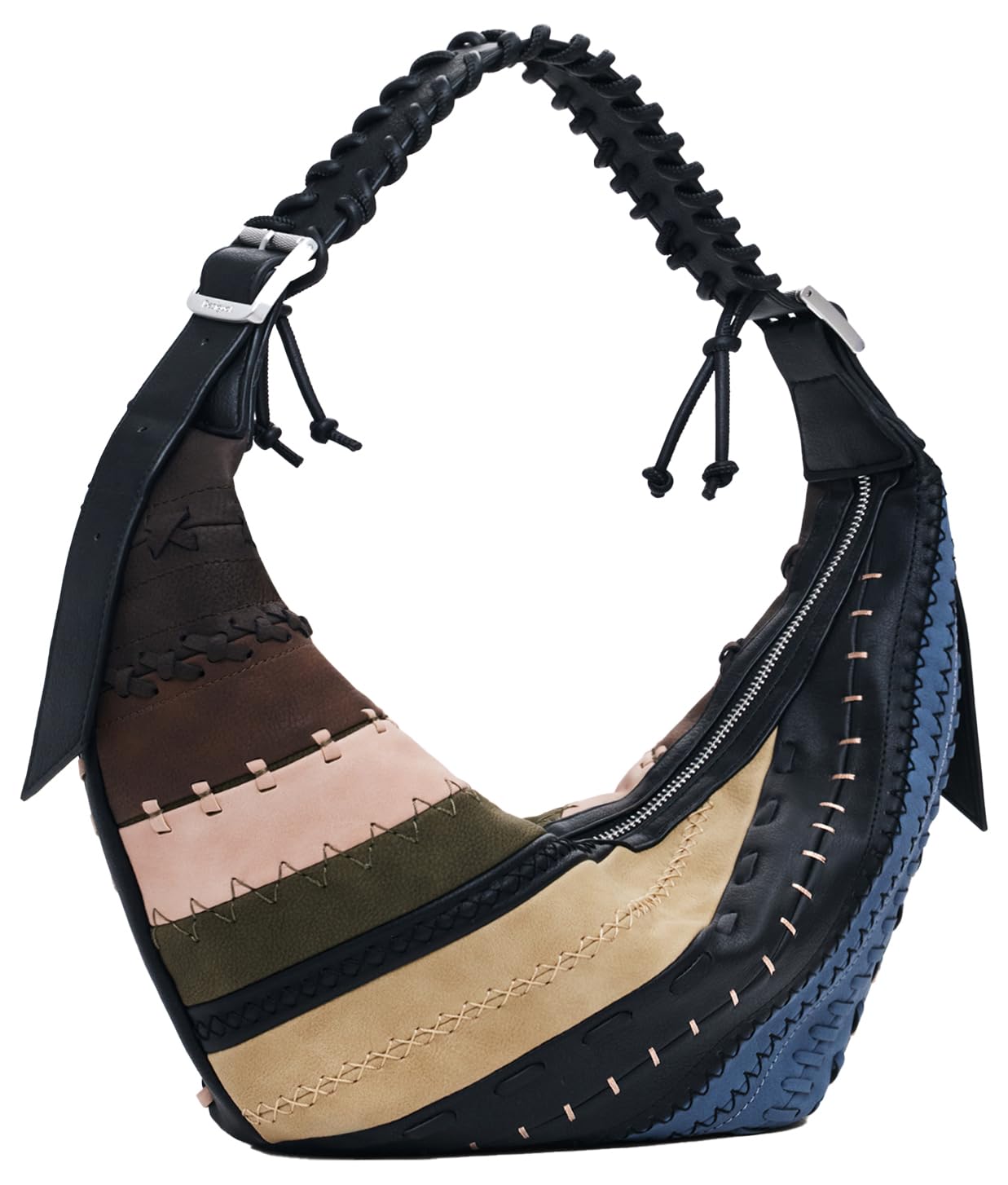Desigual BAG_QUEBEC_WHIPSTITCH PAT, 6000 BROWN, U