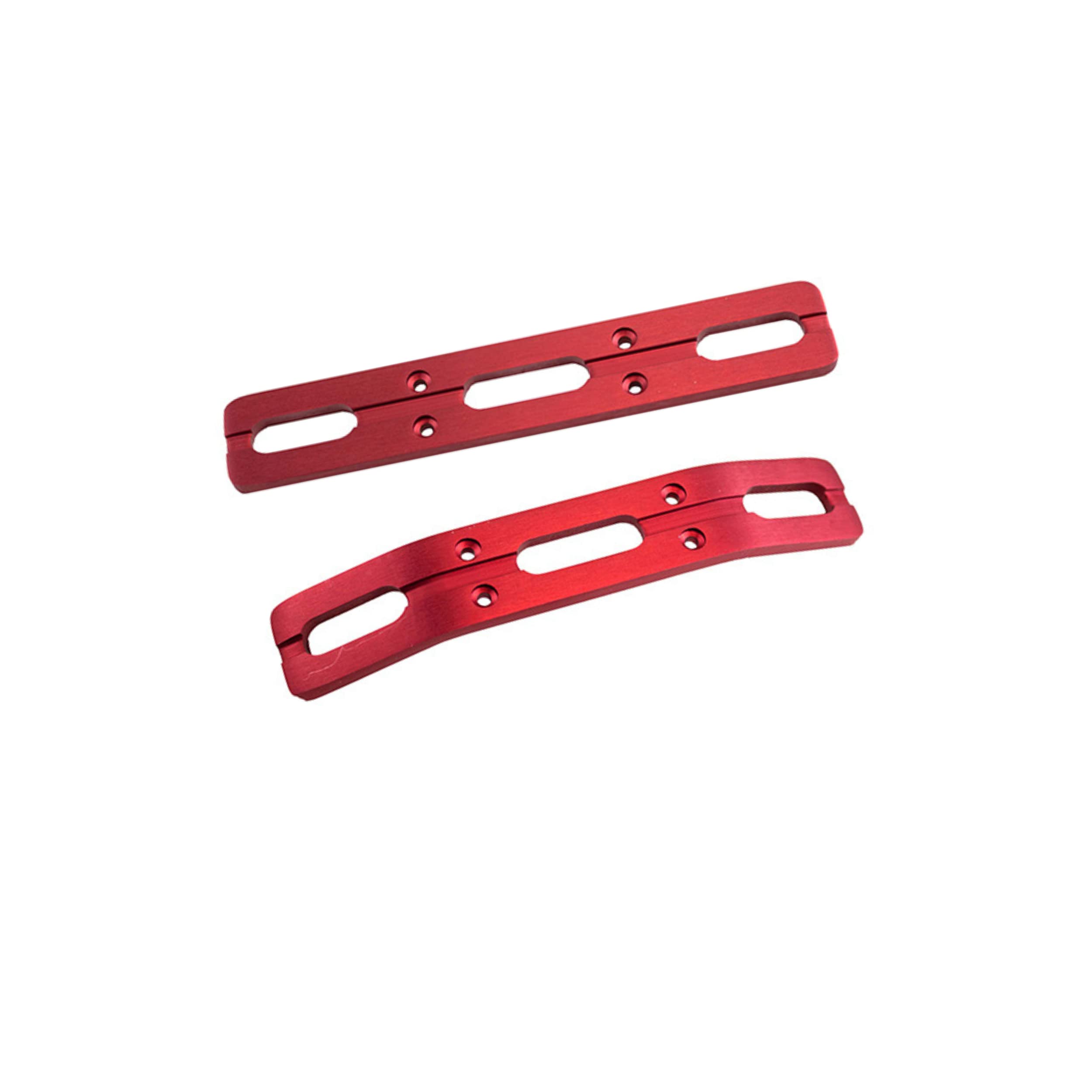 RC Raven RC Aluminum Parts and Accessories for T-Maxx or E-Maxx Red Anodized Aluminum Bumper Set Front and Rear, RC Car Upgrade Parts