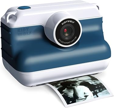 KIDYWOLF Appareil Photo Instantané K-Print Blue