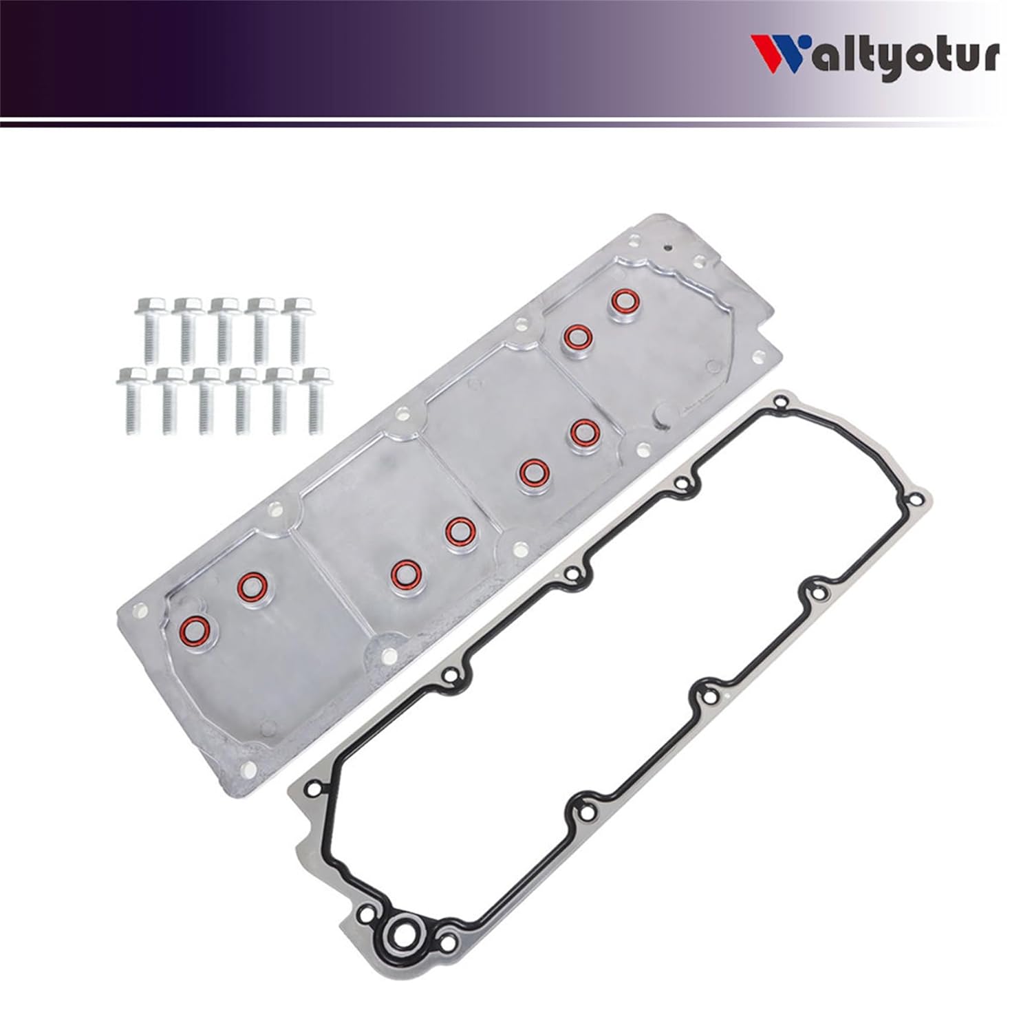 LS Valley Cover Gen 4 with Gasket Bolts 12598832 12610141 Replacement for 2007-2013 LS2 LS3 LS7 Non AFM DOD Sierra
