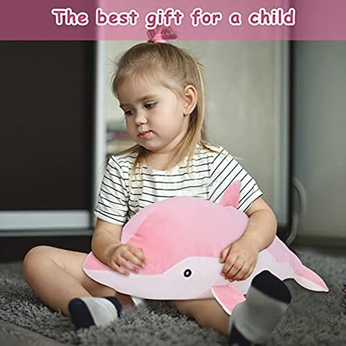 Miniatura 3 de Peluche de delfín, suave, encantador, almohada para abrazar, muñecos de peluche para niños y niñas, cojín para dormir, regalo para decoración de