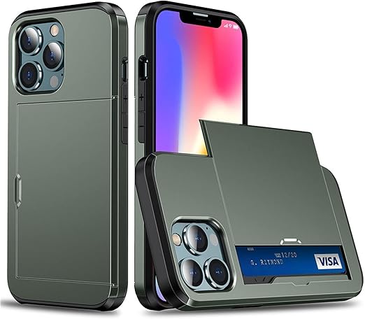 Amazon アーマースライドfor Iphone用カードスロット電話ケース1211 Pro Max Xr Xs Max X 7 8 Plus 12 11 Pro 11 13 Promax耐衝撃カードバッグカバー T9 For Iphone 12 Mini 家電 カメラ オンライン通販