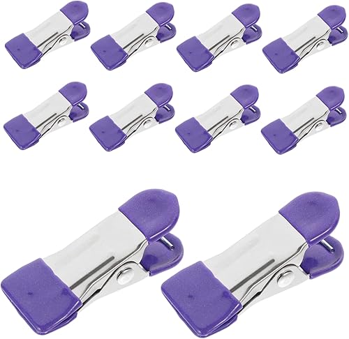 Miniatura 8 de NOLITOY 30 pinzas para ropa, pinzas de piscina, pinzas para sillas de playa, clips para toallas, perchas de metal, pasadores de ropa para