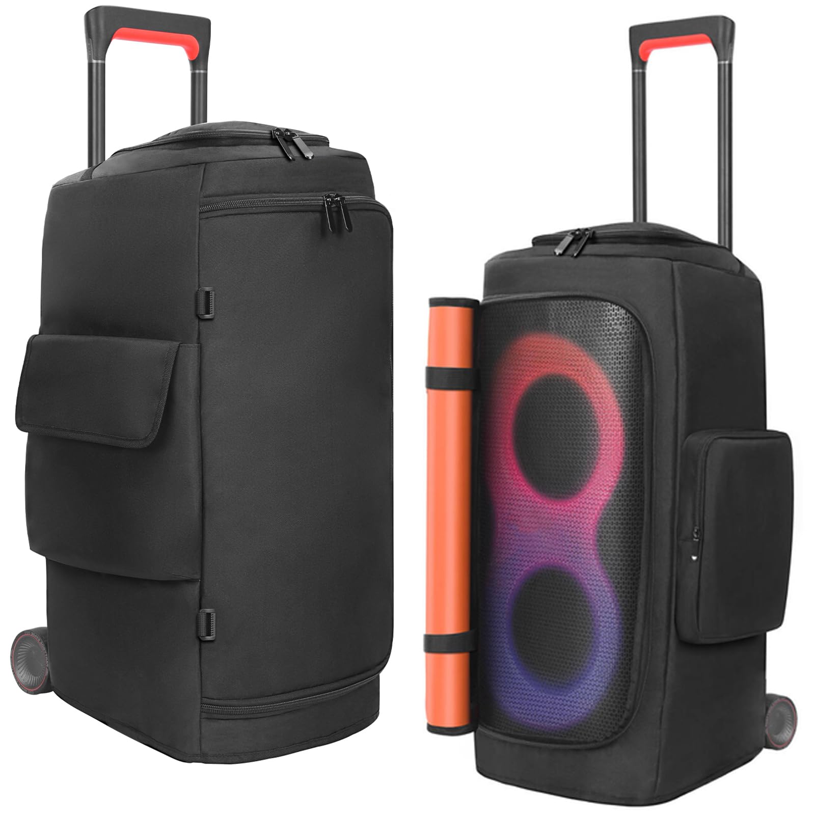 Etui głośnikowe kompatybilne z JBL PartyBox 320 przenośny głośnik, impreza na świeżym powietrzu, pokrowiec ochronny, torba do przechowywania z kieszeniami okiennymi do JBL PartyBox 310 i