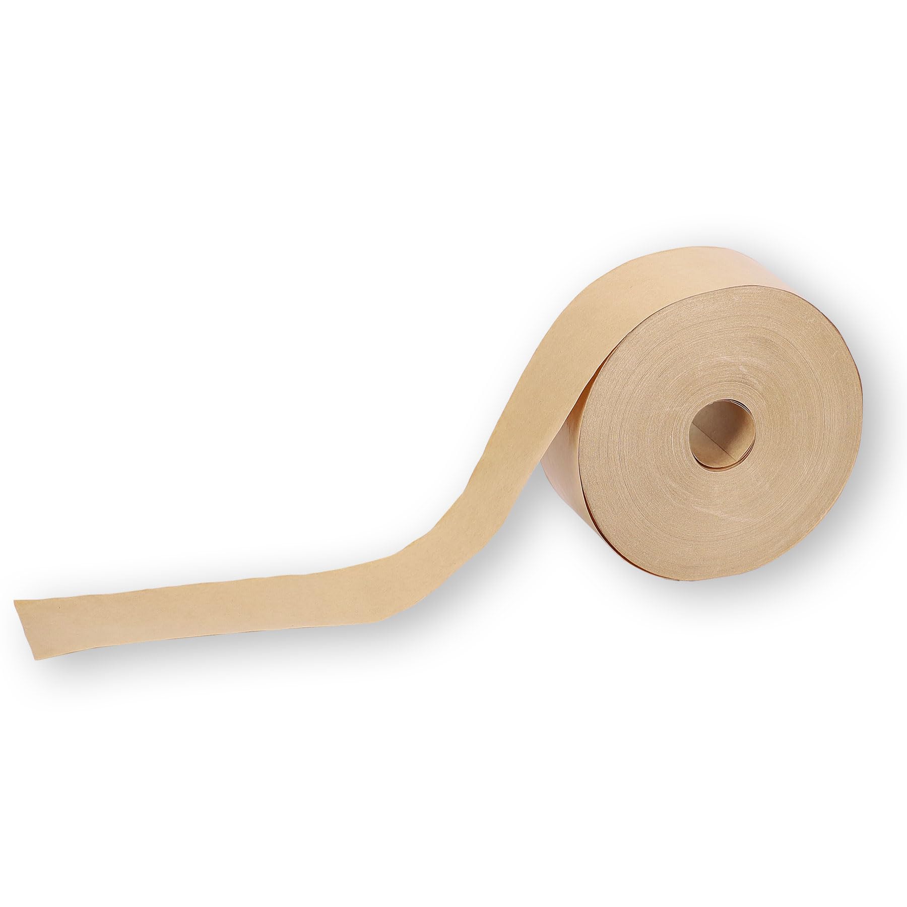 Europack24 Nassklebe-Set: 6 Rollen Nassklebeband und 1 Klebestreifengeber | 60mm x 200m unverstärkt | Paketklebeband für Kartonagen | stark klebendes Packband | Klebebandanfeuchter für Büro und Lager