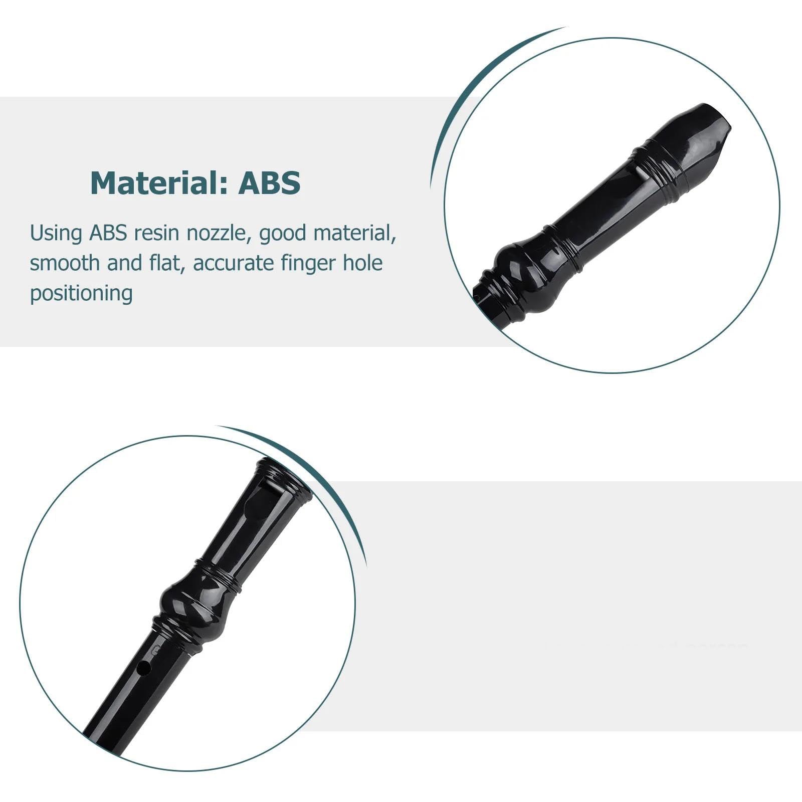 Ensemble De Flûte À Bec Soprano 8 Trous Matériau En Résine ABS Avec Finition Lisse Flûte À Bec En Bois