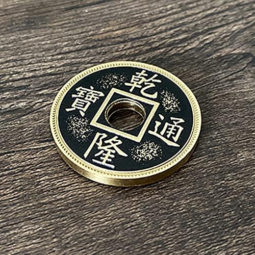 SUMAG Triad Coins (Chinese Palace Coin) Magic Tricks Three Coin Appear Vanish Magic Magician Close up Illusion Gimmicks Mentalism Prop (Half Dollar Size)