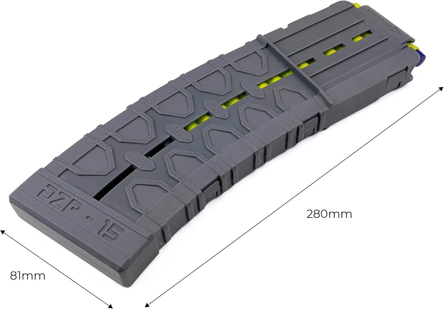 DART ZONE Pro-Series 3x15-Round Standard-Length Darts Magazine for Toy Foam Blasters & Guns – Compatible w. NERF Darts Gun Bullets & Pro Adventure Force Gun – For Foam Dart Gun & Soft Bullet Toy Gun
