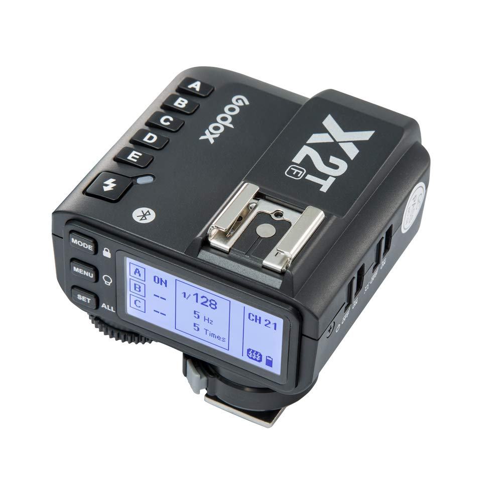 Godox X2T-F Disparador para Fuji, 2.4G Transmisor de Disparo de Flash inalámbrico para Fuji con TTL II HSS 1 / 8000s Función de Grupo LED Panel de Control Actualización de firmware