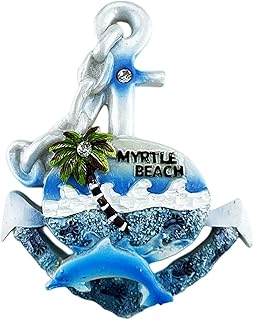 Myrtle Beach Carolina USA Refrigerator Magnet Travel Souvenir Fridge Decoration 3D Magnetic Sticker Hand Painted Craft