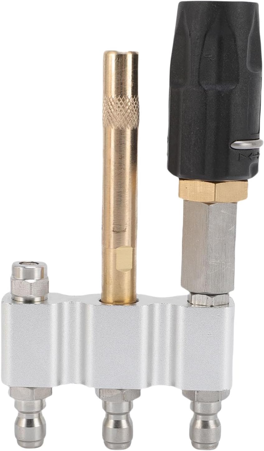 Generic プレッシャーワッシャーロングリーチノズル、0-60度スプレー1/4インククイックコネット高効率漏れ交換M5ツイストチ